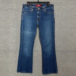 Levi's 525 Jeans Boot Cut Stretch Women's Size 10 Mid Rise Blue 28.5 in Inseam